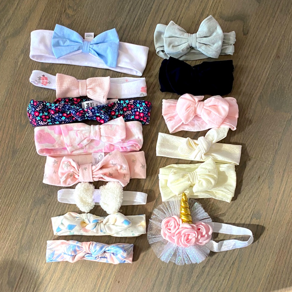 Baby girl headbands lot bundle!